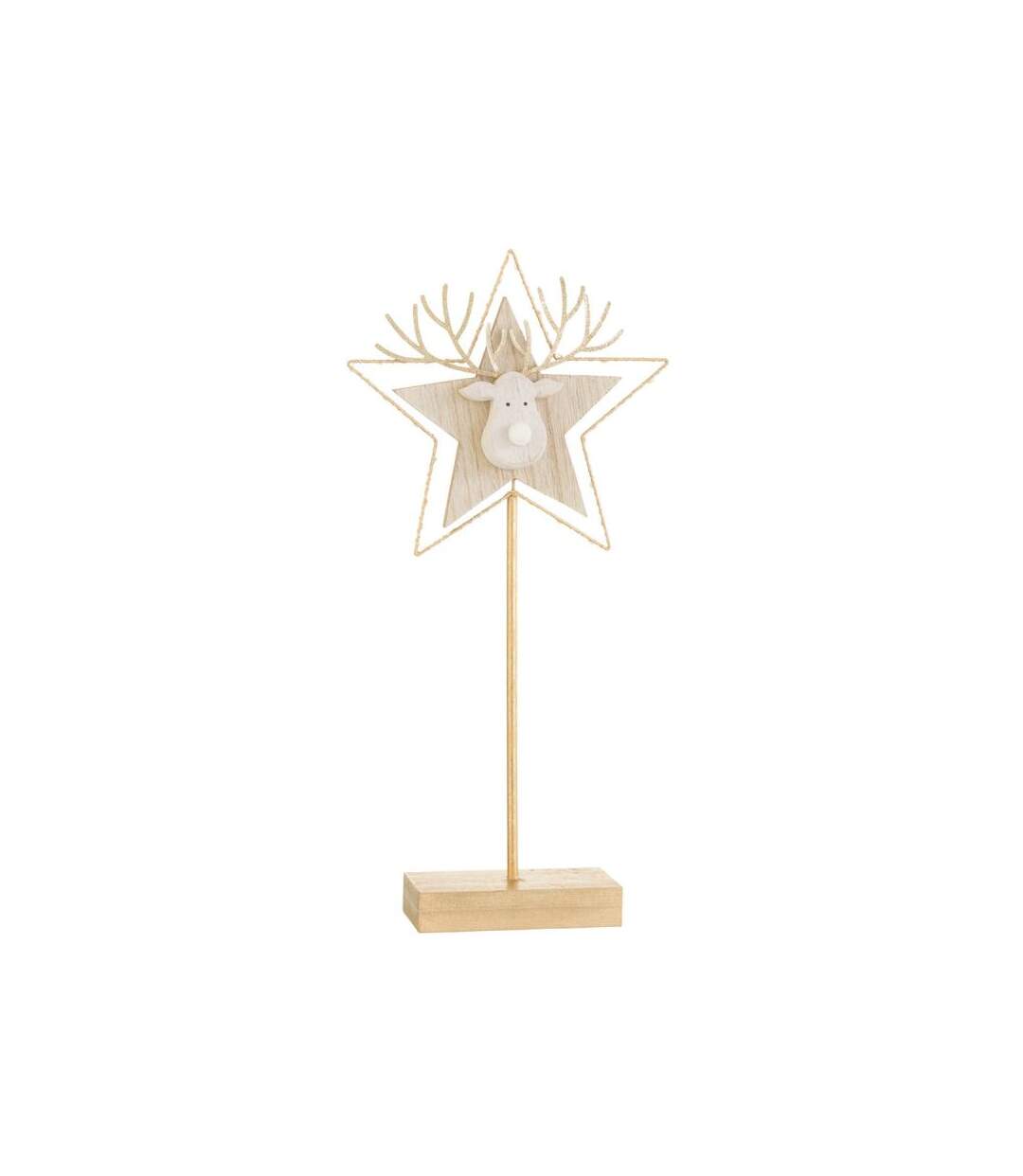 Paris Prix - Décoration De Noël à Led renne étoilé 50cm Or