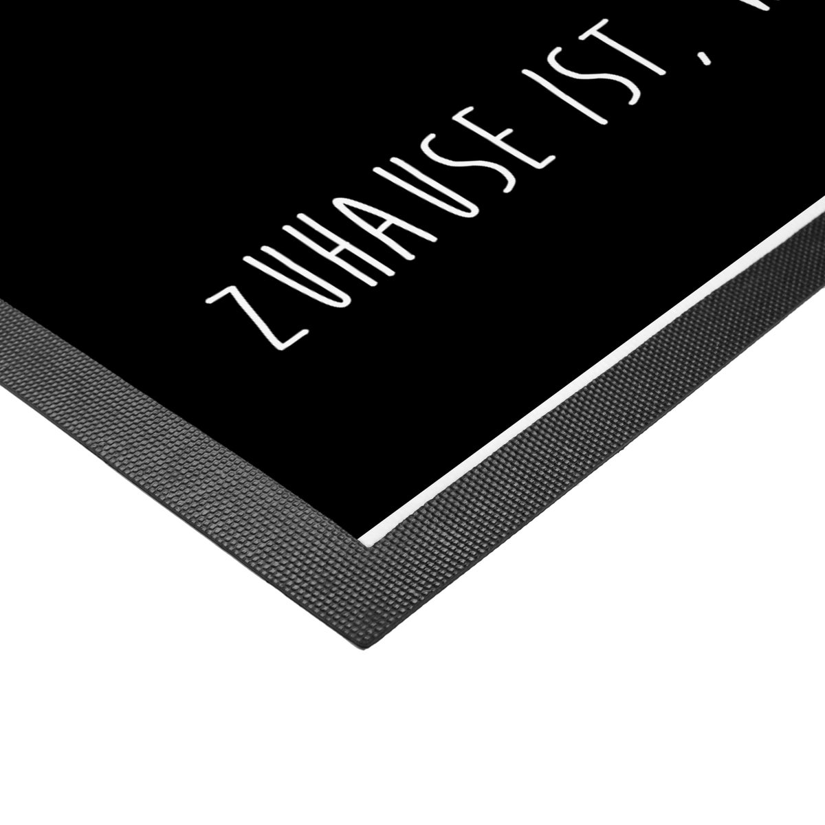 Mr. & Mrs. Panda 40 x 60 cm Deurmat Cat King - Zwart
