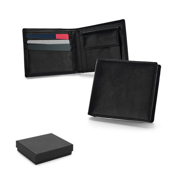 hi!dea 93317 - Porte-cartes en cuir avec blocage RFID