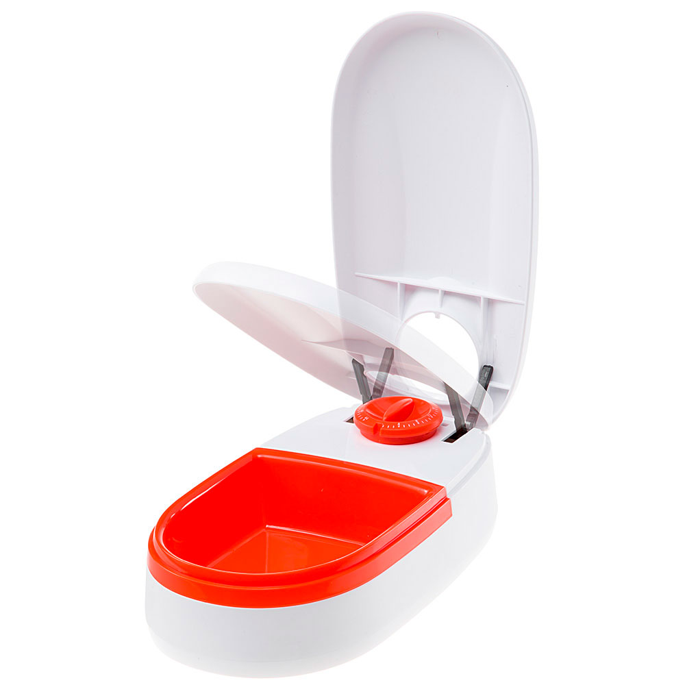Distributeur automatique de nourriture pour chiens et chats cometa, écuelle 0,4 l avec timer, anti-dérapant