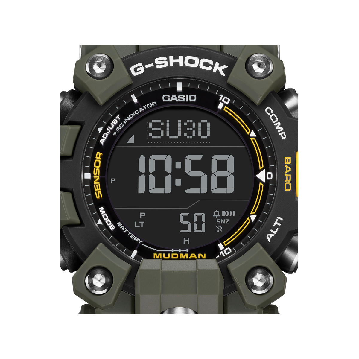 Montre G-SHOCK gulfmaster homme bracelet résine verte