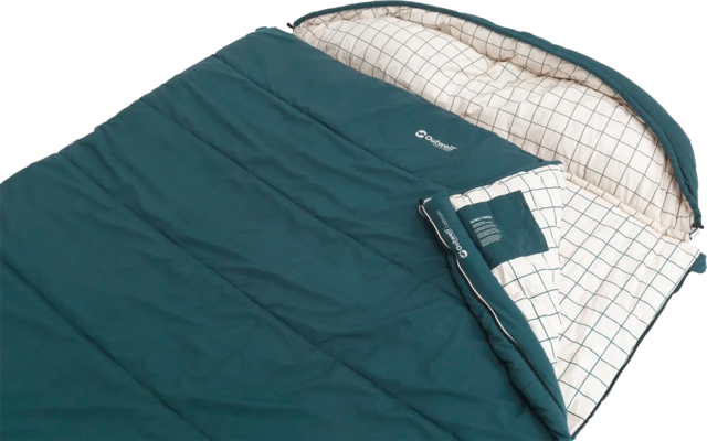 Outwell Camper Lux double Deckenschlafsack blau für zwei Personen bis 200 cm