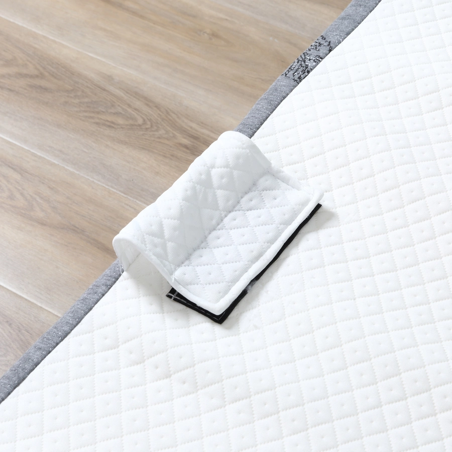 HOMCOM Klappbett mit Reißverschluss, 4 Universalrädern schwarz, weiß