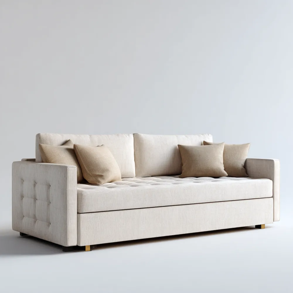 2-Sitzer-Sofa Stoff 200x90x80 cm – Beige – Modernes Design