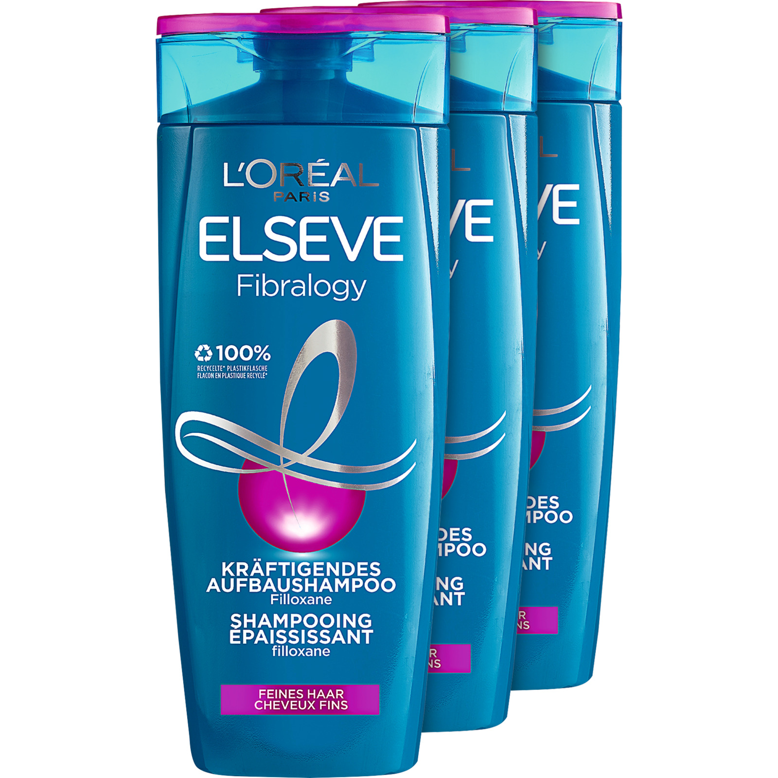 L'Oréal Shampoo Fibralogy 3 x 250 ml