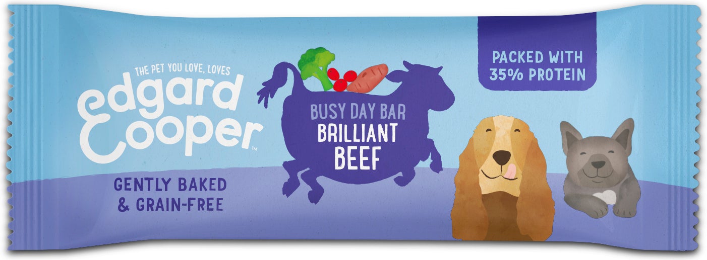Edgard & Cooper hondensnack Busy Day Bar rund 25 g