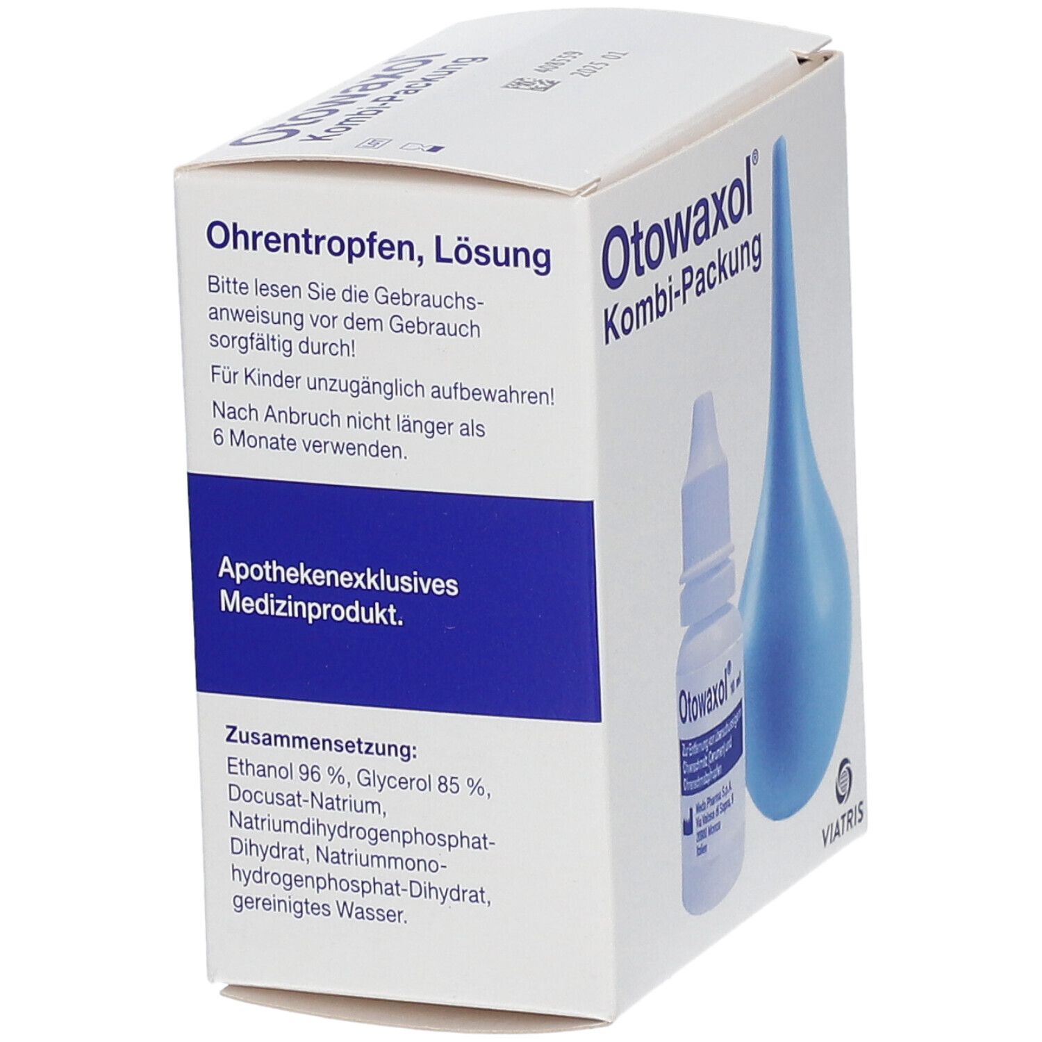 Otowaxol Kombi-Packung - Ohrenschmalzentferner zur sanften Ohrenreinigung, inkl. Ohrenspritze