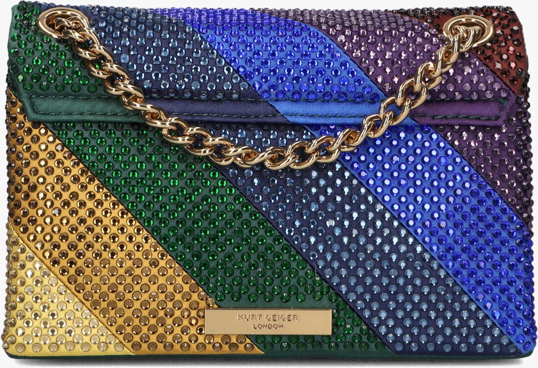 KURT GEIGER LONDON zwarte kurt geiger london schoudertas fabric mini kensington
