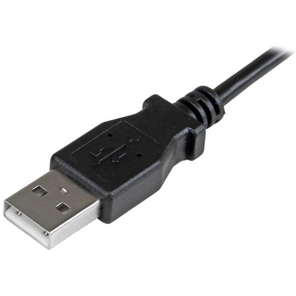 StarTech.com USBAUB2MRA câble USB USB 2.0 2 m USB A Micro-USB B 0,48 Gbit/s Noir