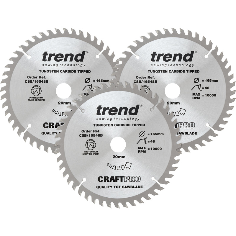 Trend Cirkelzaagblad 165x20x2,2mm 48T