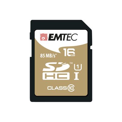 Emtec Elite Gold - carte mémoire 16 Go - Class 10 - SDHC UHS-I U1