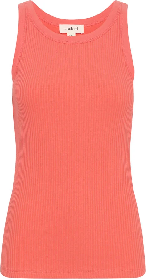 Soaked in Luxury SLSimone Tank Top Hot coral
