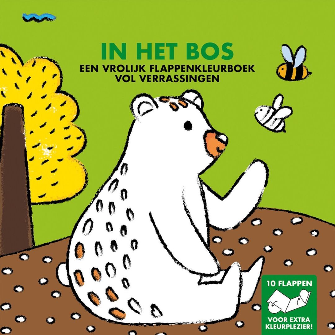 Uitgeverij flappenkleurboek in het bos