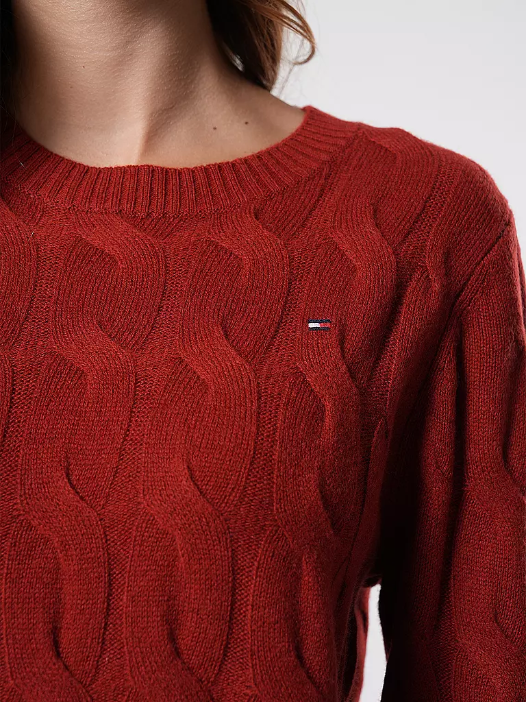 TOMMY HILFIGER Pullover rot