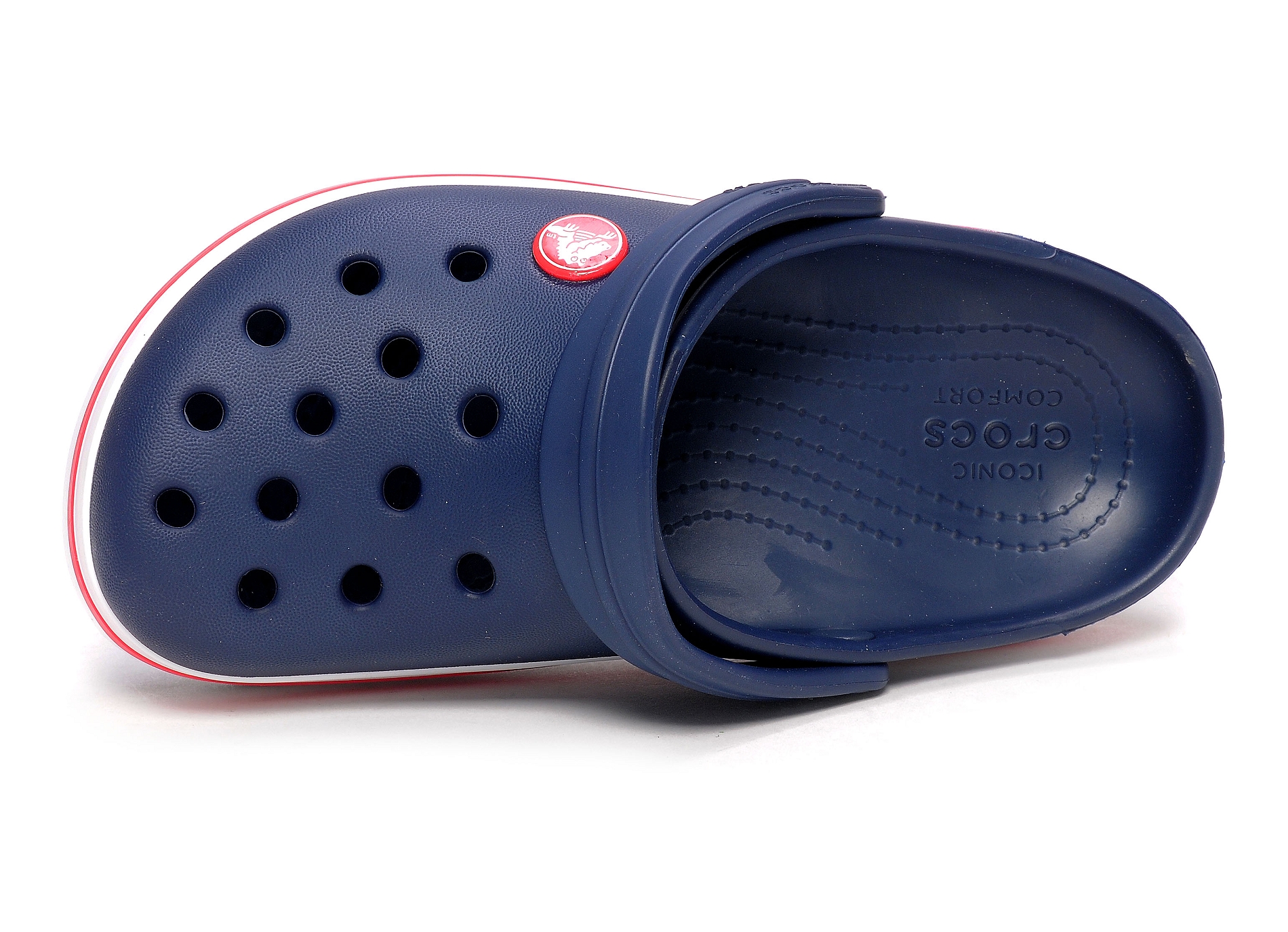 Crocband clog marine blanc