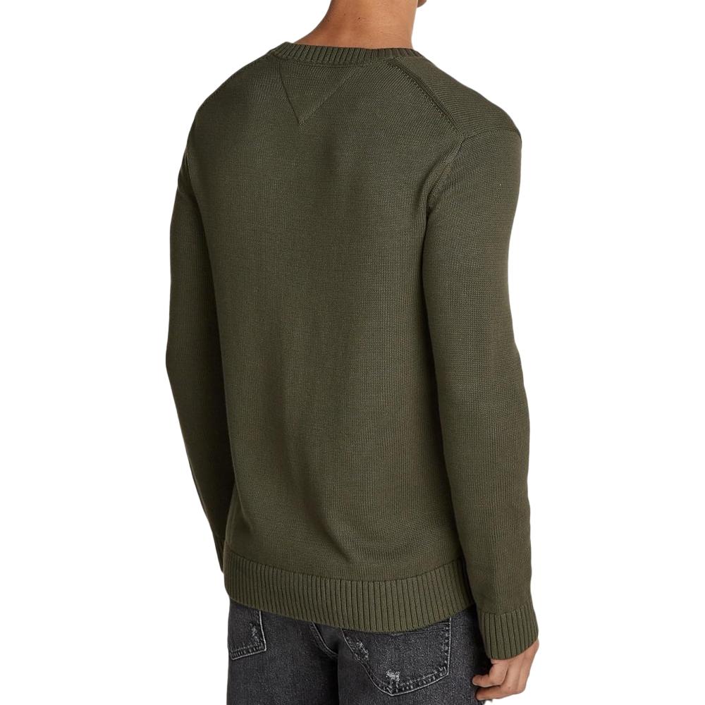 Tommy Hilfiger Pull Kaki Homme Tommy Hilfiger slim essntls