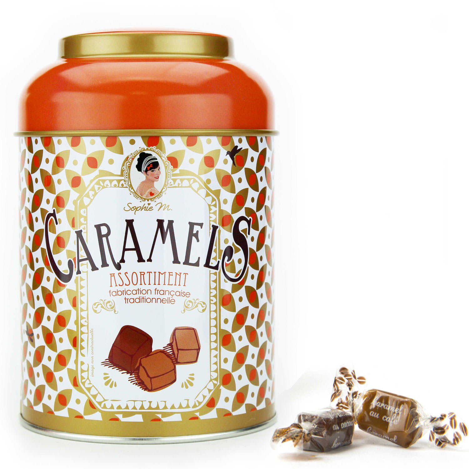 Assortiment de caramels - Boite en métal