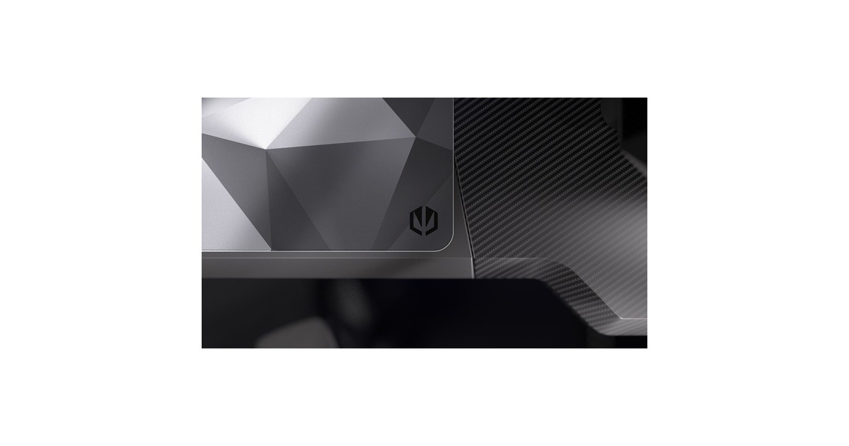 ENDORFYCrystal Black L gaming muismat  (Zwart/grijs)
