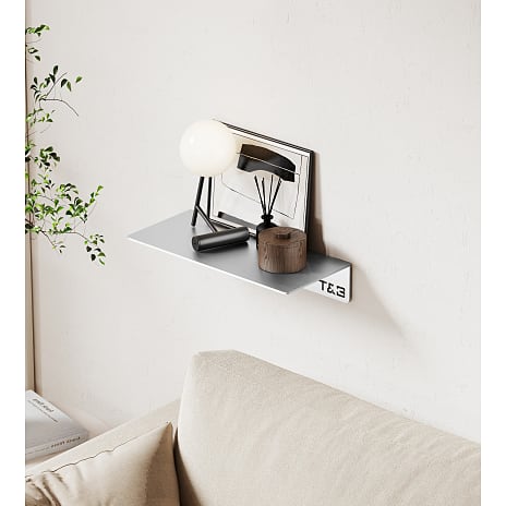 T&B hylde medium - støvet aluminium