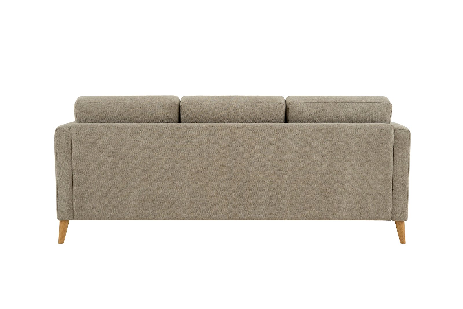 Eden 3-seter sofa Tekstil Brooklyn 9 Cappuccino med ben i eik natur (15137).