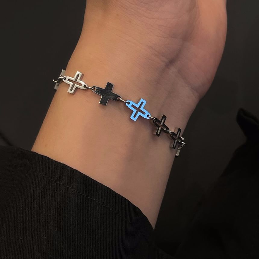 Lilafey - Kruisarmband van roestvrij staal (verschillende ontwerpen)