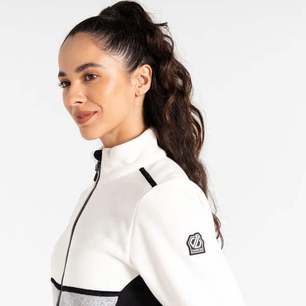 Veste polaire DARE 2B THRIVING SWEATER BLANC DE BLANC/BLACK