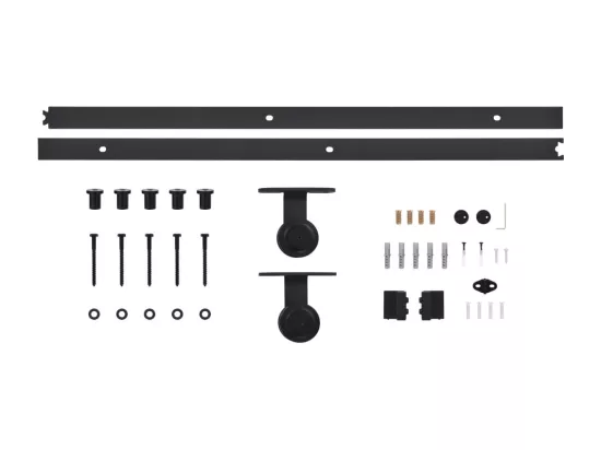 Porte coulissante et kit de quincaillerie 80x210 cm pin massif