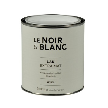Le Noir & Blanc lak extra mat white 750 ml