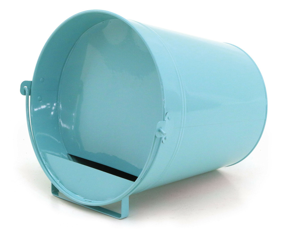Abreuvoir seau poules métal peint 12 litres • abreuvoir volailles