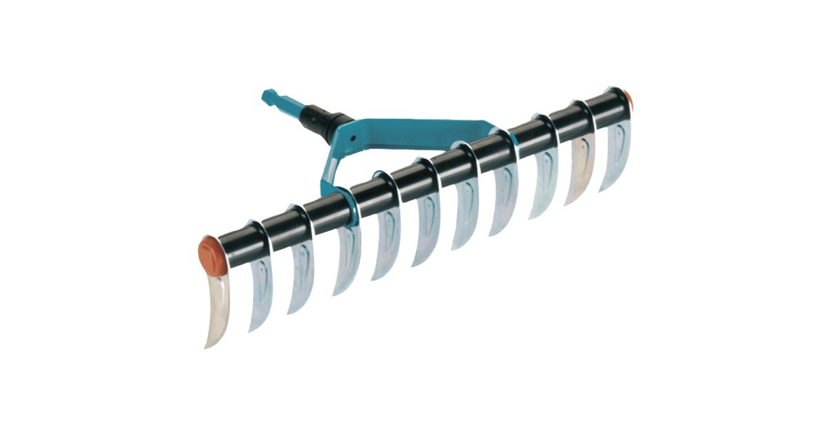GARDENACombisystem eenzijdige verticuteerhark verticuteerder  (Turquoise/zwart, 3391-20)