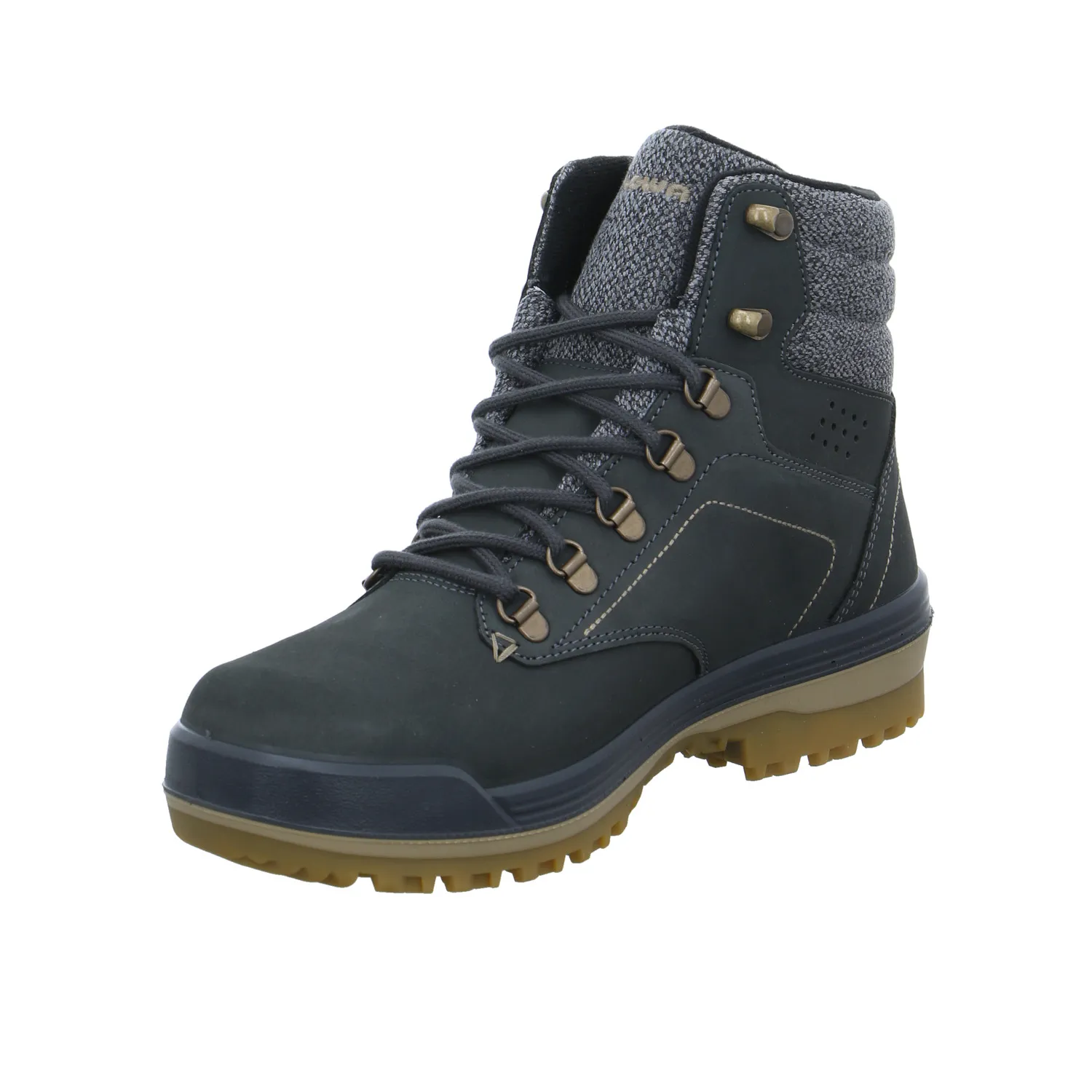 LOWA Snowboots Grau Leder