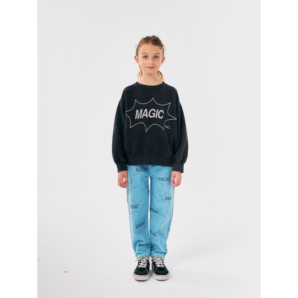 Køb Bobo Choses Light Blue It'S Magic All Over Denim Baggy Bukser