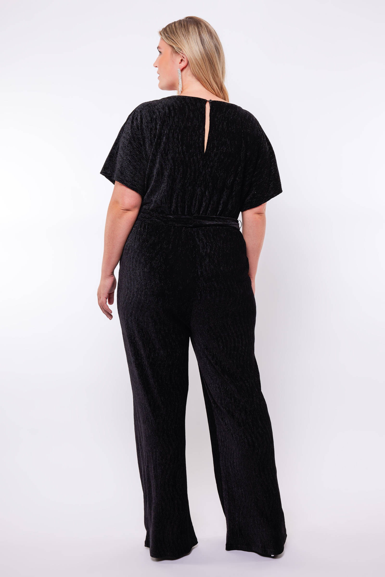 Exxcellent fluwelen jumpsuit zwart