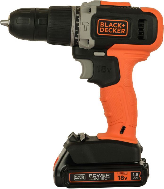 BLACK+DECKER - BCD0032S120-QW - Klopboormachine - Inclusief 120-delige Accessoireset