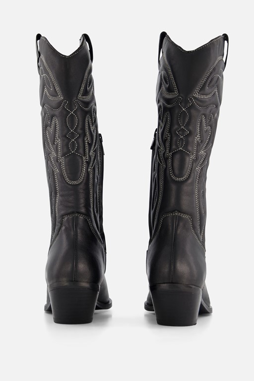 Cellini Cowboylaarzen zwart Leer
