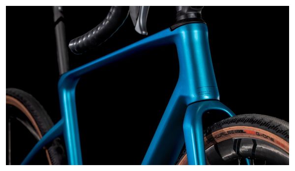 Vélo de Gravel Cube Nuroad C:62 Race Shimano GRX Di2 12V 700 mm Bleu Mineral Teal 2025