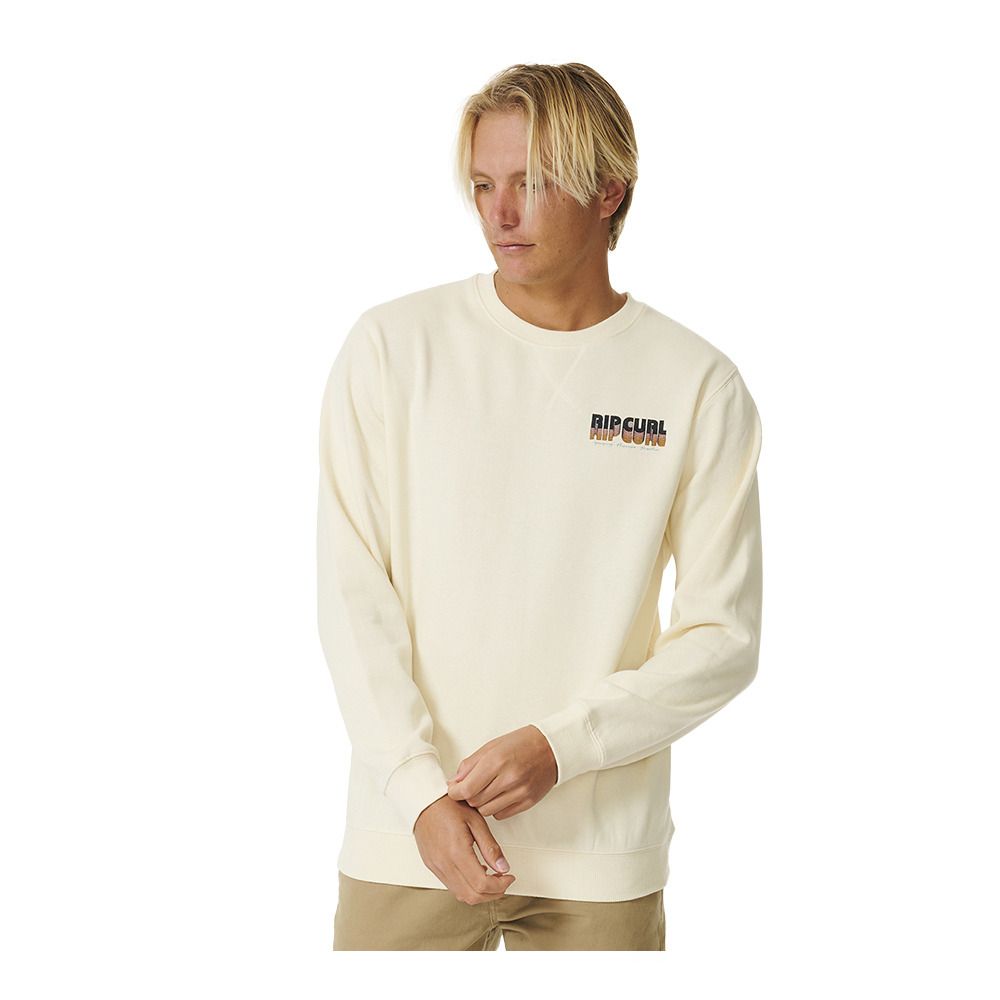 Rip Curl SURF REVIVAL - Sweat Homme bone