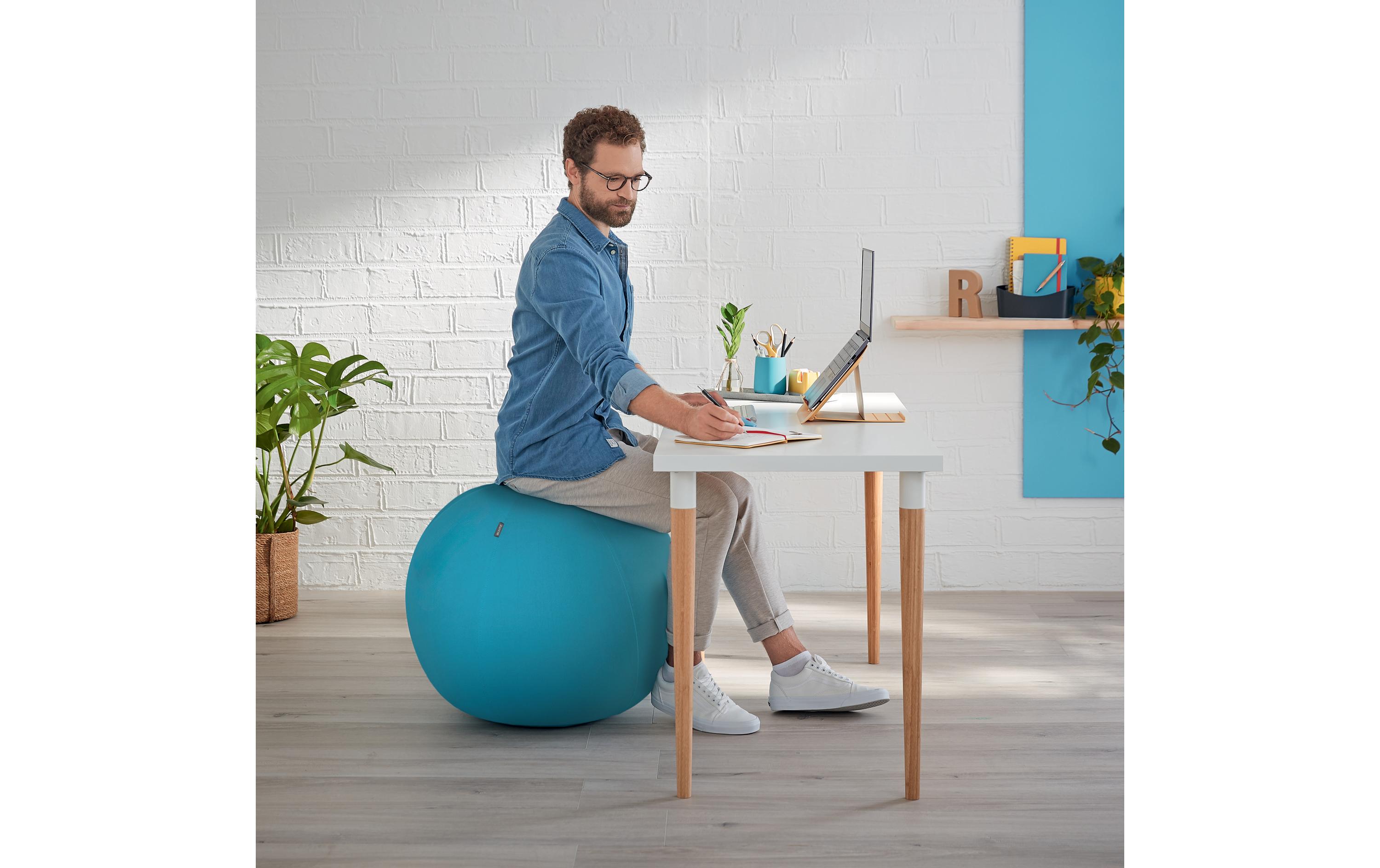 Sitzball Ergo Cosy Active BlauDer ergonomische Leitz Ergo Cosy Sitzball für aktives Sitzen
