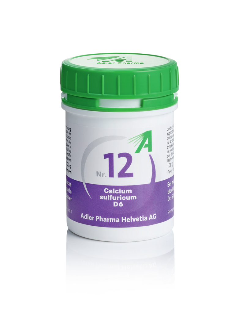 ADLER Nr12 Calcium sulfuricum 6 D<br>100 g, Tablette