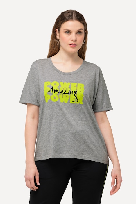 T-Shirt, Power, Oversized, Rundhals, Halbarm