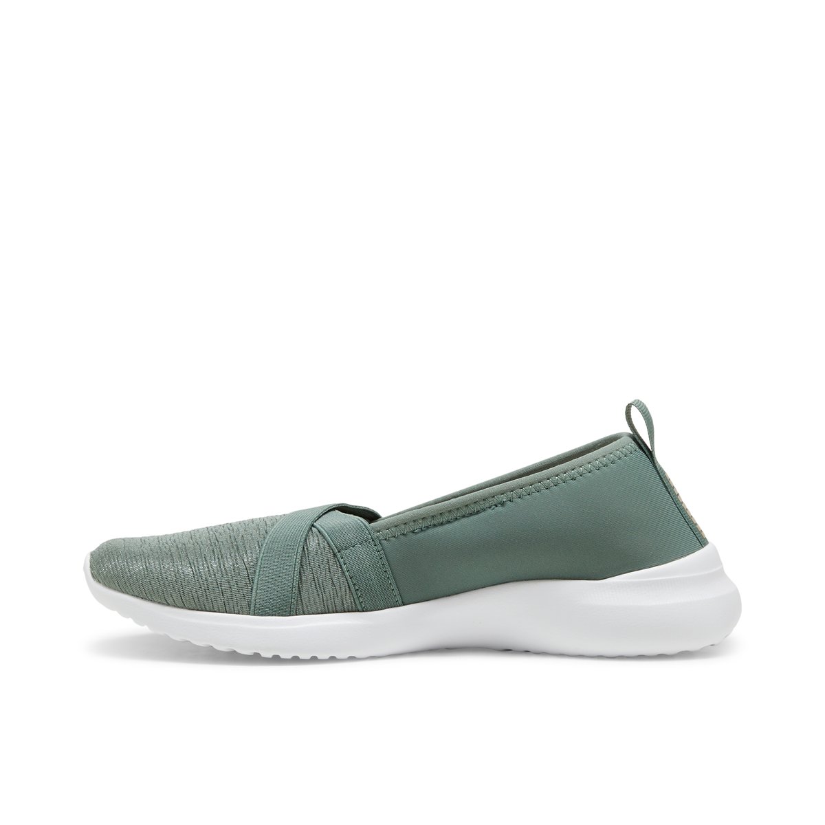 PUMA-Adelina-Baskets - Talon plat - Kaki
