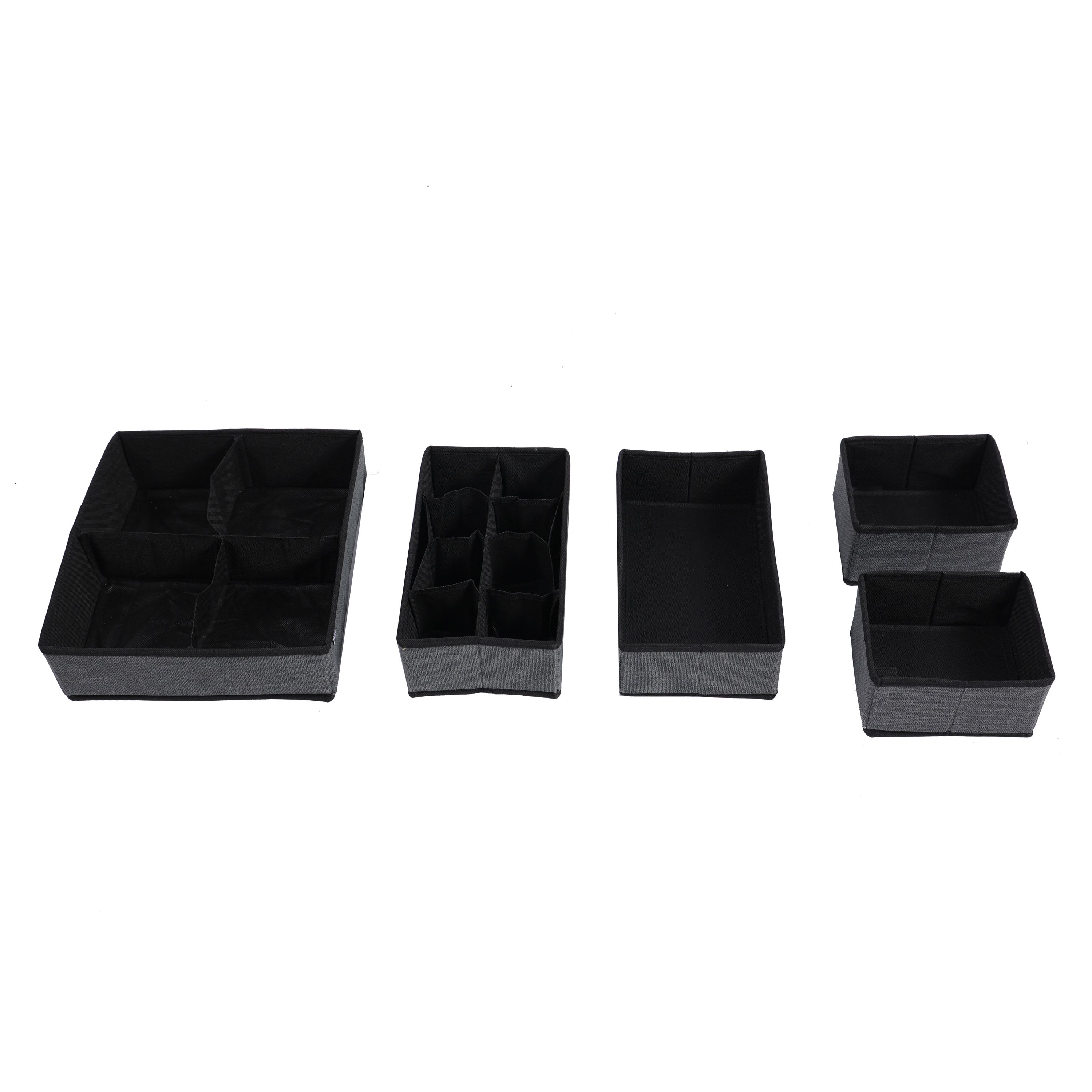 Schubladen Organizer 5er Set grau