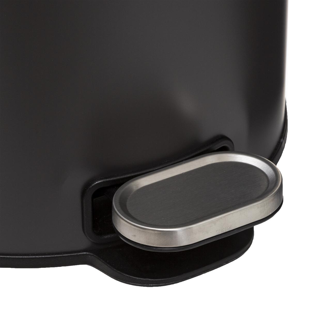 POUBELLE METAL 30L CHARBON DELTA