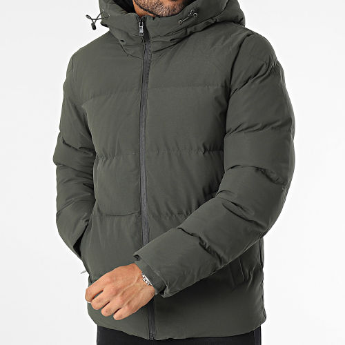 Doudoune Capuche Vert Kaki