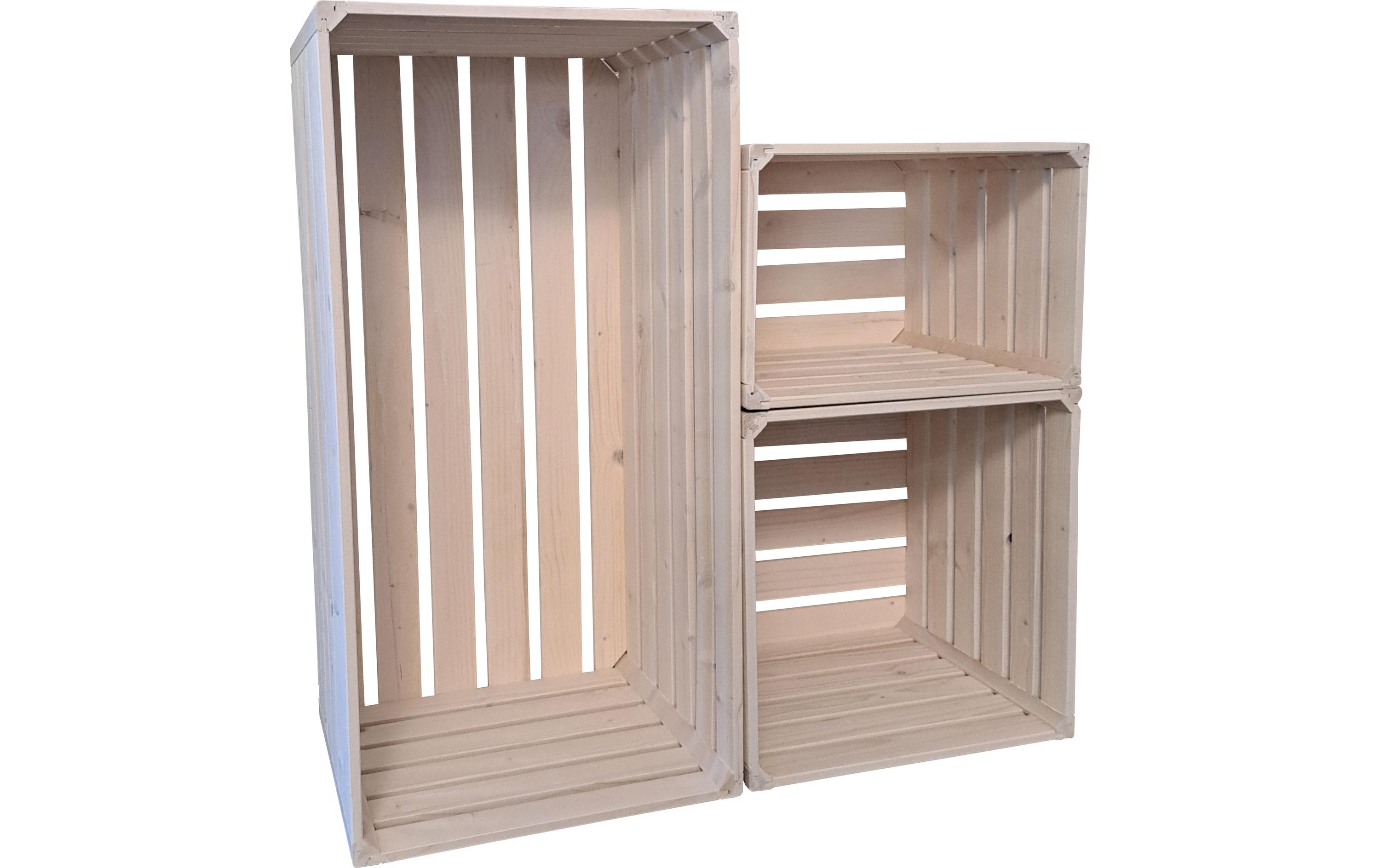 Holzharasse Weiss, 35 x 35 x 32 cmModulares Wohnregal