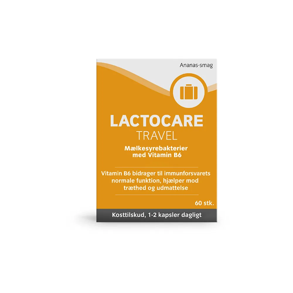 Lactocare Travel m. B6 vitamin - 60 tabletter
