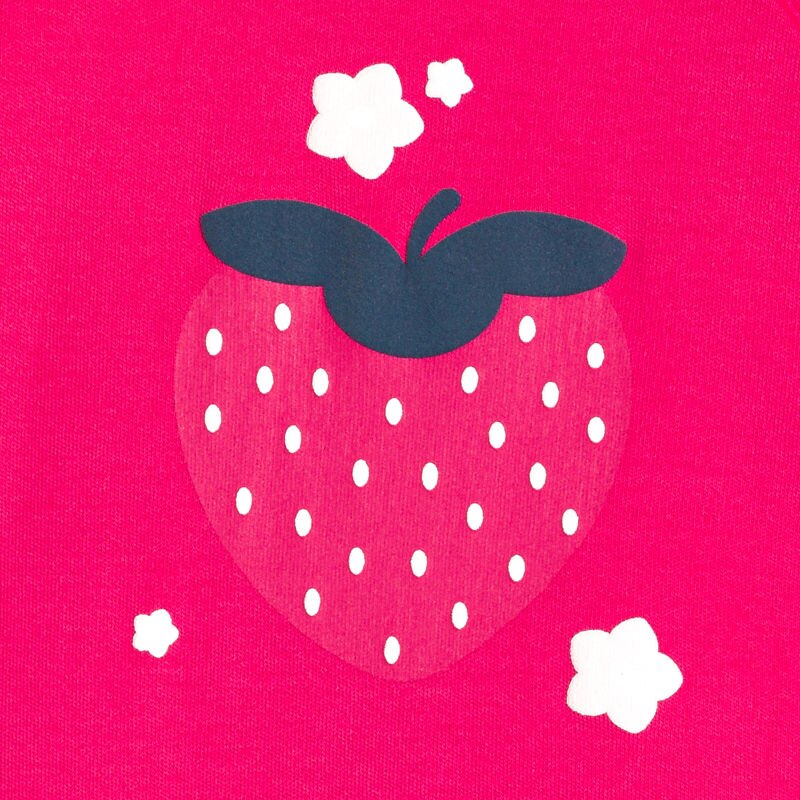 Dors-bien interlock fraise rose bébé fille Rose