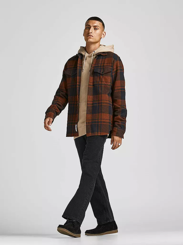 JACK & JONES Kapuzensweater - Hoodie JJEORGANIC  beige