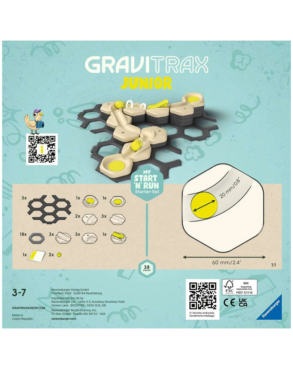 Konstruktionsspielzeug GRAVITRAX - JUNIOR START AND RUN 38-teilig