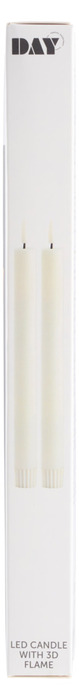 LED-stearinlys middagslys 2 stk. - DAY